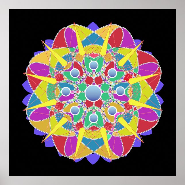 Star-Blume Poster (Vorne)