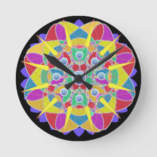 Star-Blume Runde Wanduhr