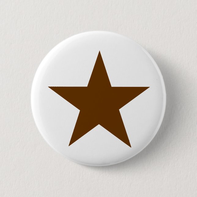Star Brown The MUSEUM Zazzle Geschenke Button (Vorderseite)