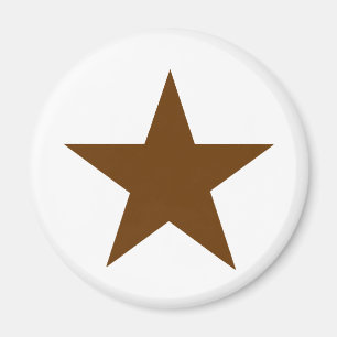 Star Brown The MUSEUM Zazzle Geschenke Magnet