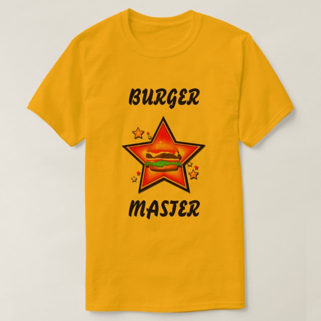 Star Burger Master Mens T - Shirts (Design vorne)