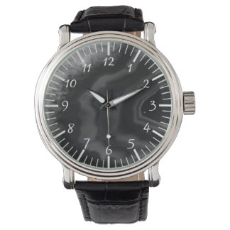 Star Burst Black Agate, Cooler Naturstein Einzigar Armbanduhr