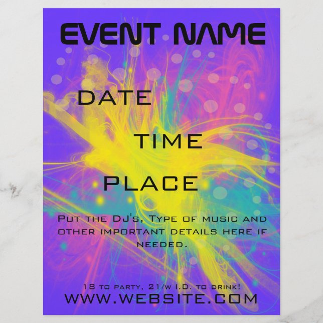 Star Bust Event Flyer (Vorne)