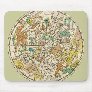 Star-Chart und Sternenkarte für den nördlichen Luf Mousepad