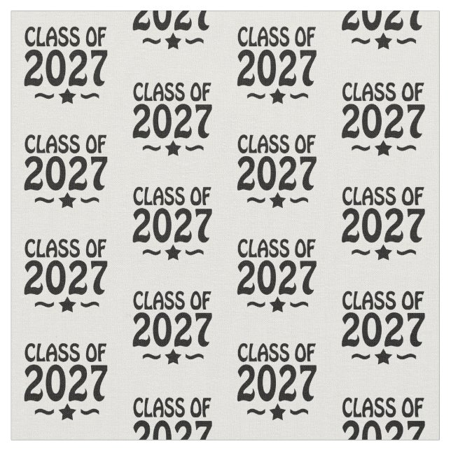 Star Class of 2027 Graduation Stoff (Nahaufnahme)