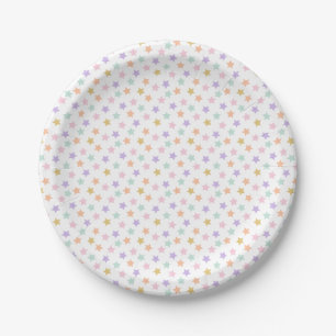 Star Confetti (Pastel) Pappteller