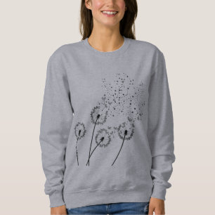 Star Dandelion Black Sweatshirt