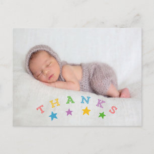Star Danke   Foto Baby Danke Postcard Postkarte