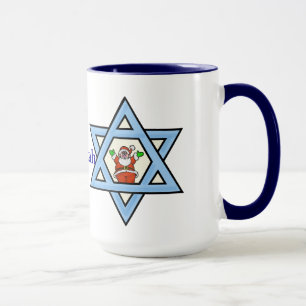 Star de David et Père Noël Chrismukkah Mug