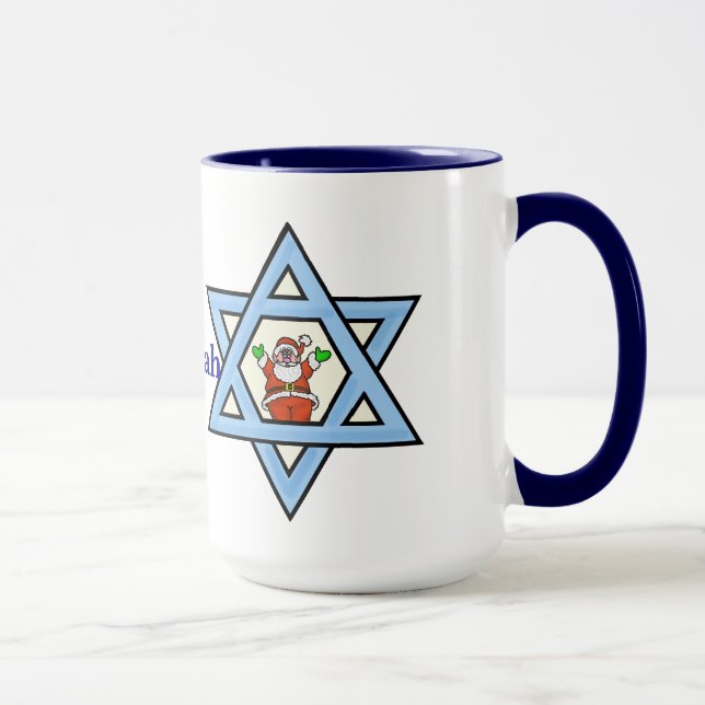 Star de David et Père Noël Chrismukkah Mug (Droite)