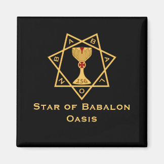 Star der Babalon-Gold-Logomagnete Magnet