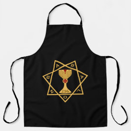 Star der Babalon-Schürze mit Gold-Logo Schürze