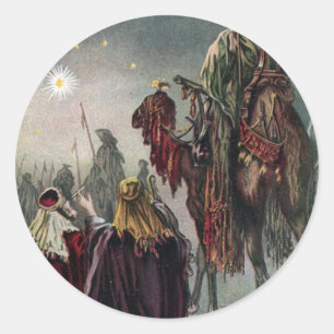 Star der Bethlehem-Aufkleber Runder Aufkleber