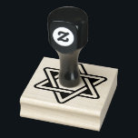 Star der David Rubber-Briefmarke Gummistempel<br><div class="desc">Moderner Star der David-Briefmarke</div>