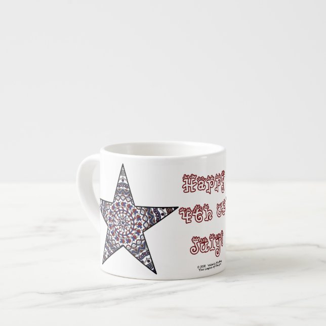 Star der Independence Specialty Tasse (Vorderseite Links)