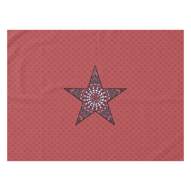 Star der Independence Tablecloth Tischdecke (Vorderseite (Horizontal))