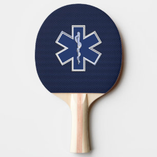 Star des Lebens Paramedic Emergency Medical S Deco Tischtennis Schläger