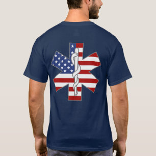 Star des Lebens Patriotic EMT Paramedic Individuel T-Shirt