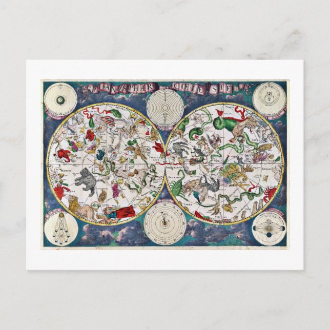 Star-Diagramm Postkarte (Vorderseite)