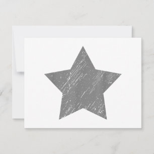 Star Distressed Grau Vintag Star Save The Date