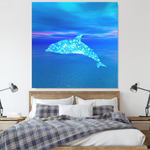 Star Dolphin Leinwanddruck