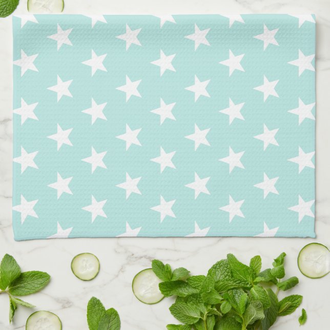 Star Editable Background Color Kitchen Handtücher (Gefaltet)