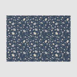 Star Elegant Modernes Blau Seidenpapier