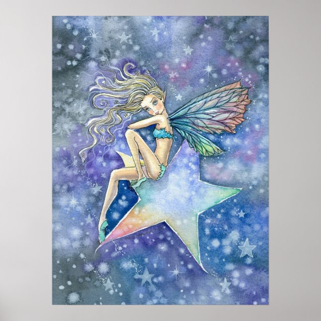 Star Fairy Fee Poster Print von Molly Harrison (Vorne)