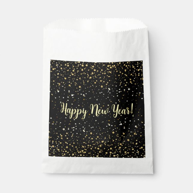 Star Fall Happy New Year Fevor Bags Geschenktütchen (Vorderseite)