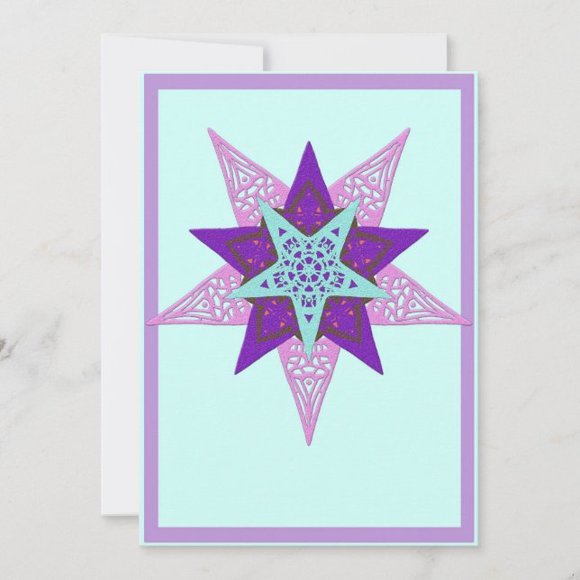 Star Feiertagskarte (Vorderseite)