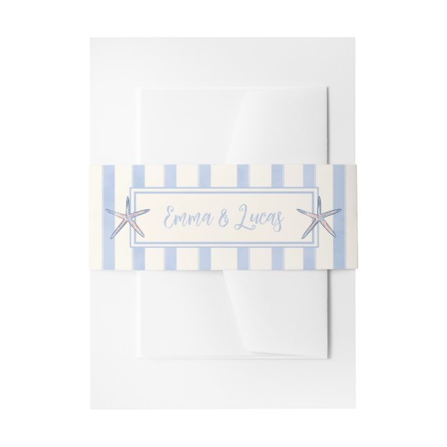 star fish einladungsbanderole (Vorderseite Beispiel)