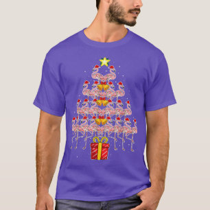 Star Flamingo Weihnachtsbaum Funny Pink Weihnachts T-Shirt