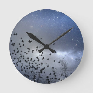Star Flight Runde Wanduhr