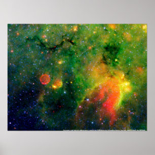 Star Formation & Supernova Nebula IRDC G11.11-0.11 Poster