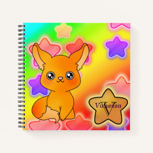 Star Fox dans Pastel Couleur Carnet Monogramme