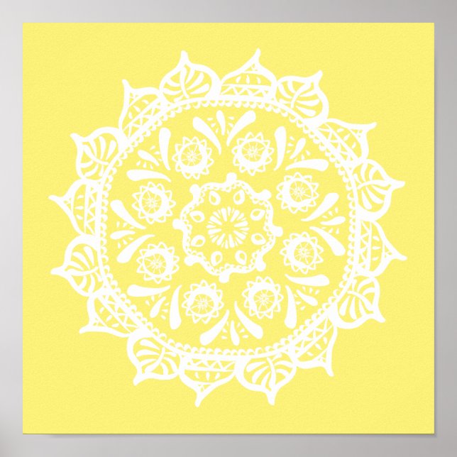 Star Fruit Mandala Poster (Vorne)