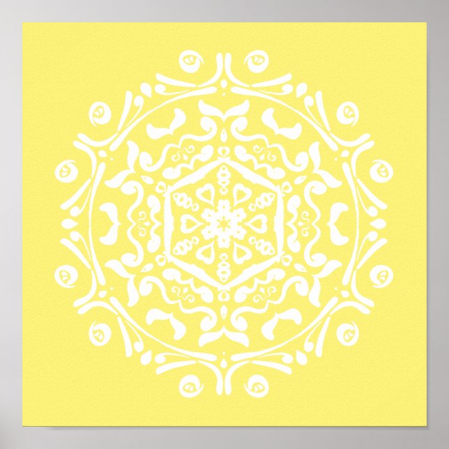 Star Fruit Mandala Poster (Vorne)