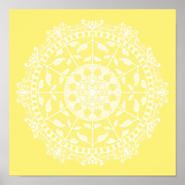 Star Fruit Mandala Poster (Vorne)