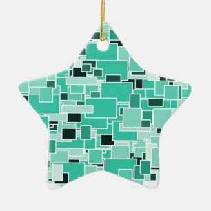 Star für Weihnachtsbaum Keramik Ornament