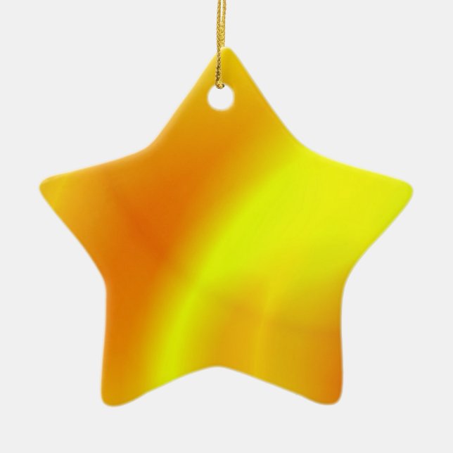 Star für Weihnachtsbaum Keramikornament (Vorne)