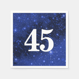 Star Galaxy für 45. Geburtstagsparty Serviette