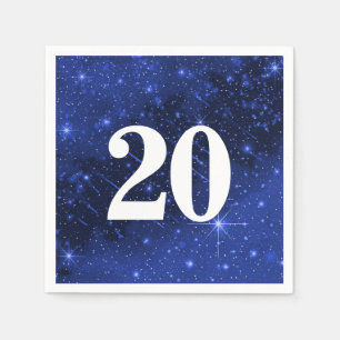Star Galaxy für die 20. Geburtstagsparty Serviette