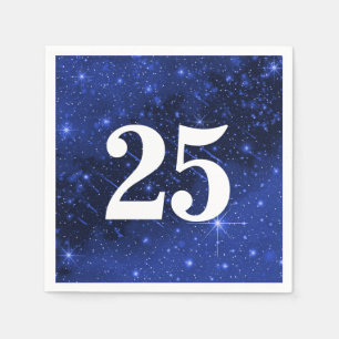 Star Galaxy für die 25. Geburtstagsparty Serviette