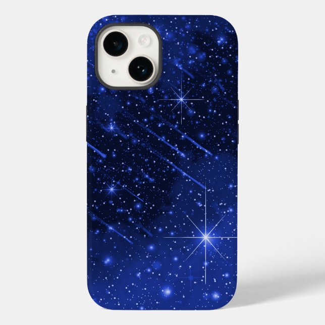Star Galaxy on Blue Case-Mate iPhone 14 Hülle (Rückseite)