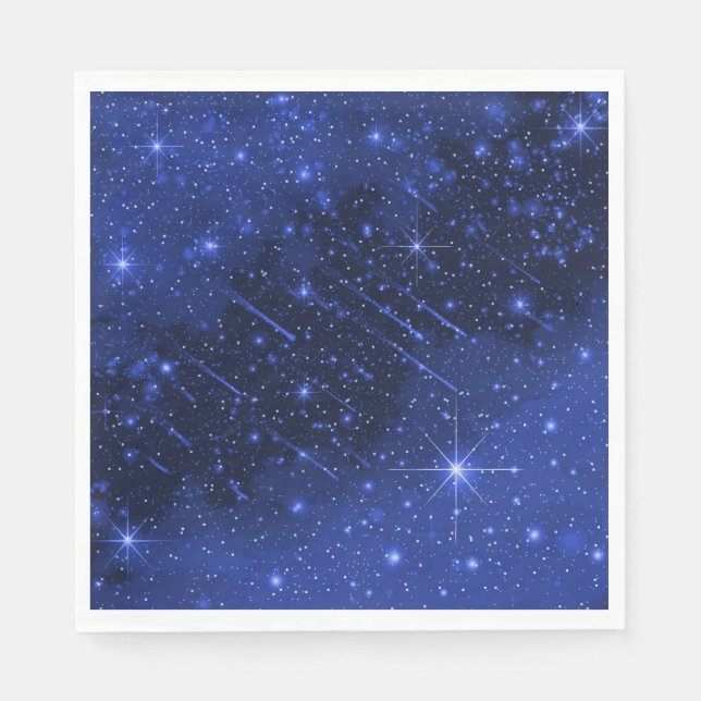 Star Galaxy on Blue Serviette (Vorderseite)