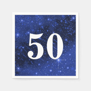 Star Galaxy zum 50. Geburtstag Serviette