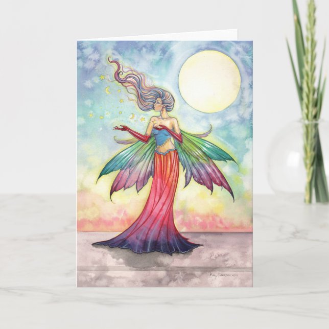 Star Gatherer Fairy Grußkarte Karte (Vorderseite)