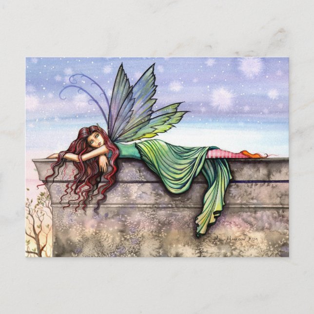 Star Gazer Fairy Postkarte (Vorderseite)