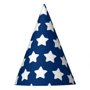 Star Gemustert Blue Party Hat Partyhütchen