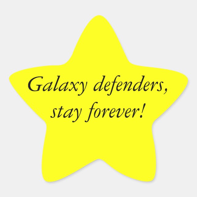 Star Girl, McFly - Stern-Aufkleber (Vorderseite)
